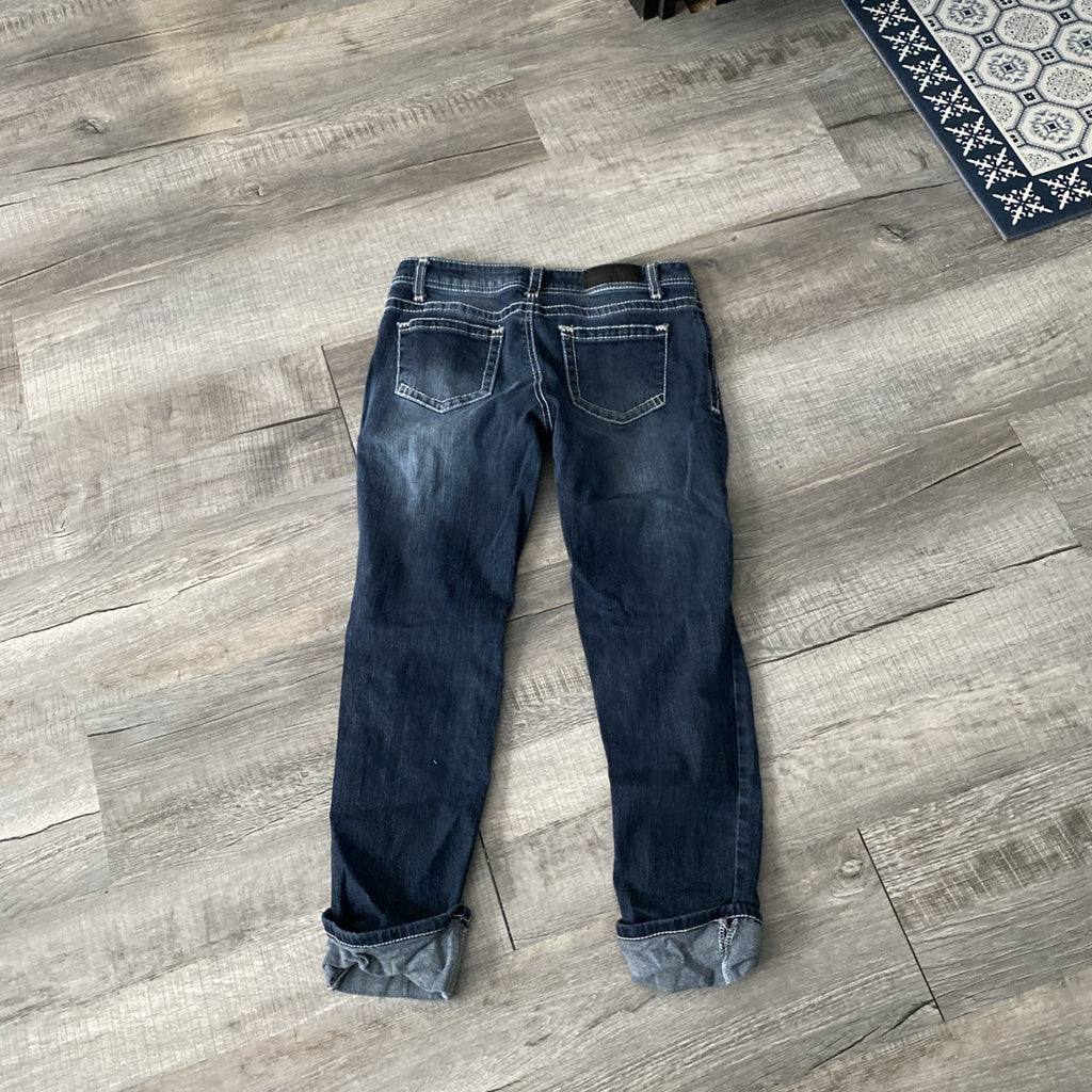 21 black women’s denim distressed jeans size 7/8