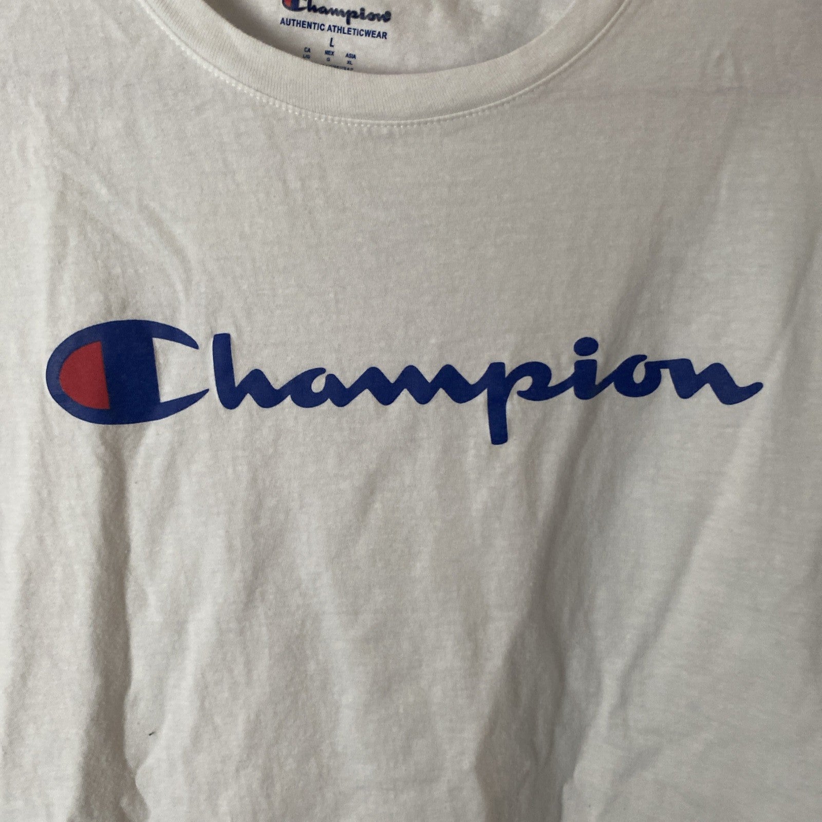 Champion White t-shirt size Large