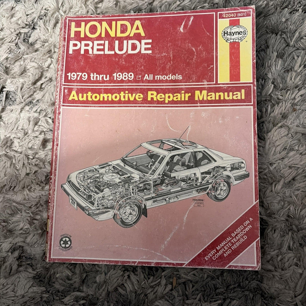 Honda Prelude 1979-1989 Haynes repair manual