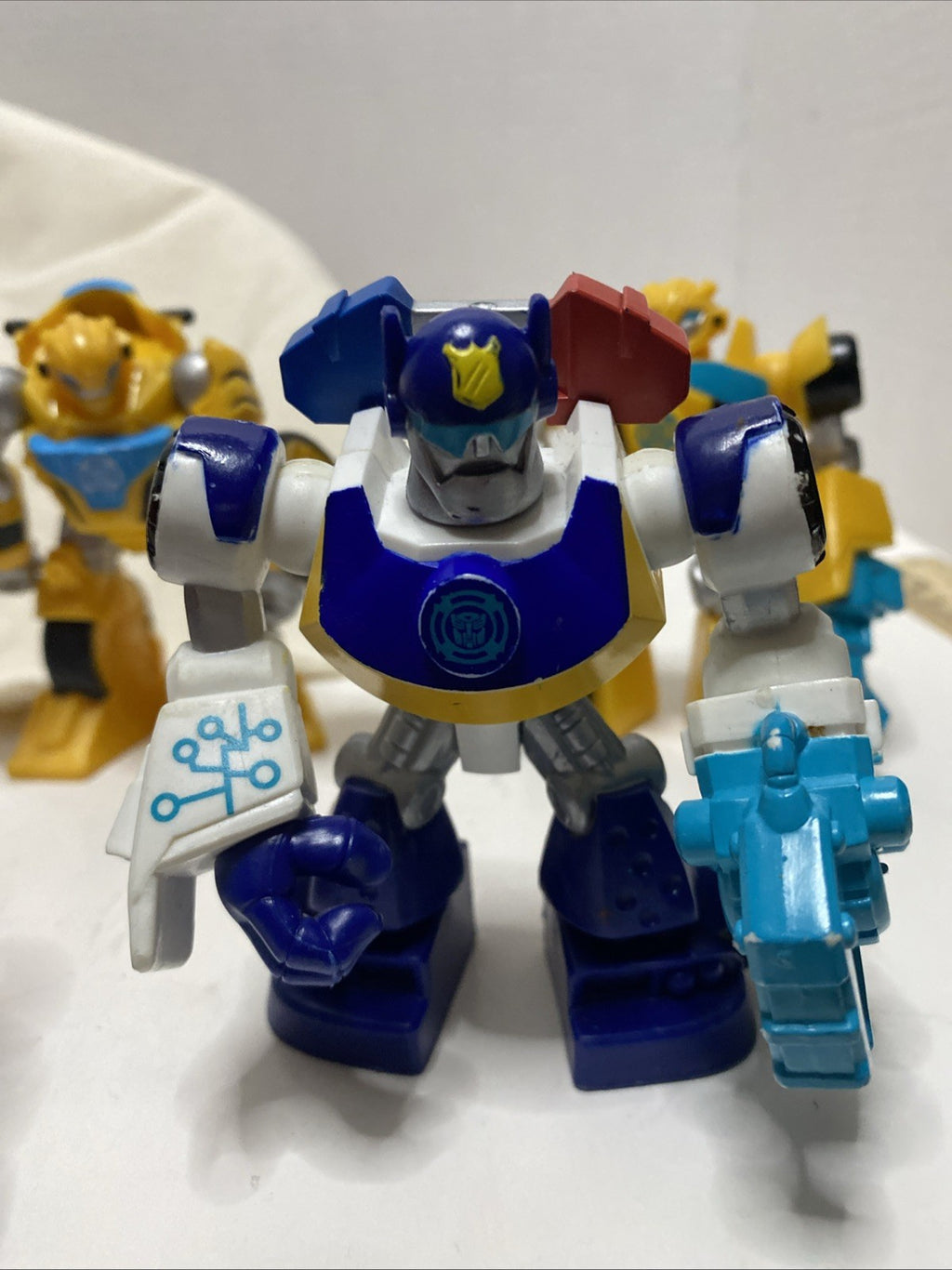 LOT of (5)Hasbro Playskool Heroes Transformers Rescue Bots Toy Figures