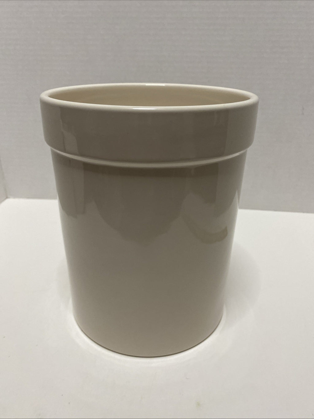Rae Dunn Large BAKE utensil holder/canister -no lid -farmhouse kitchen decor