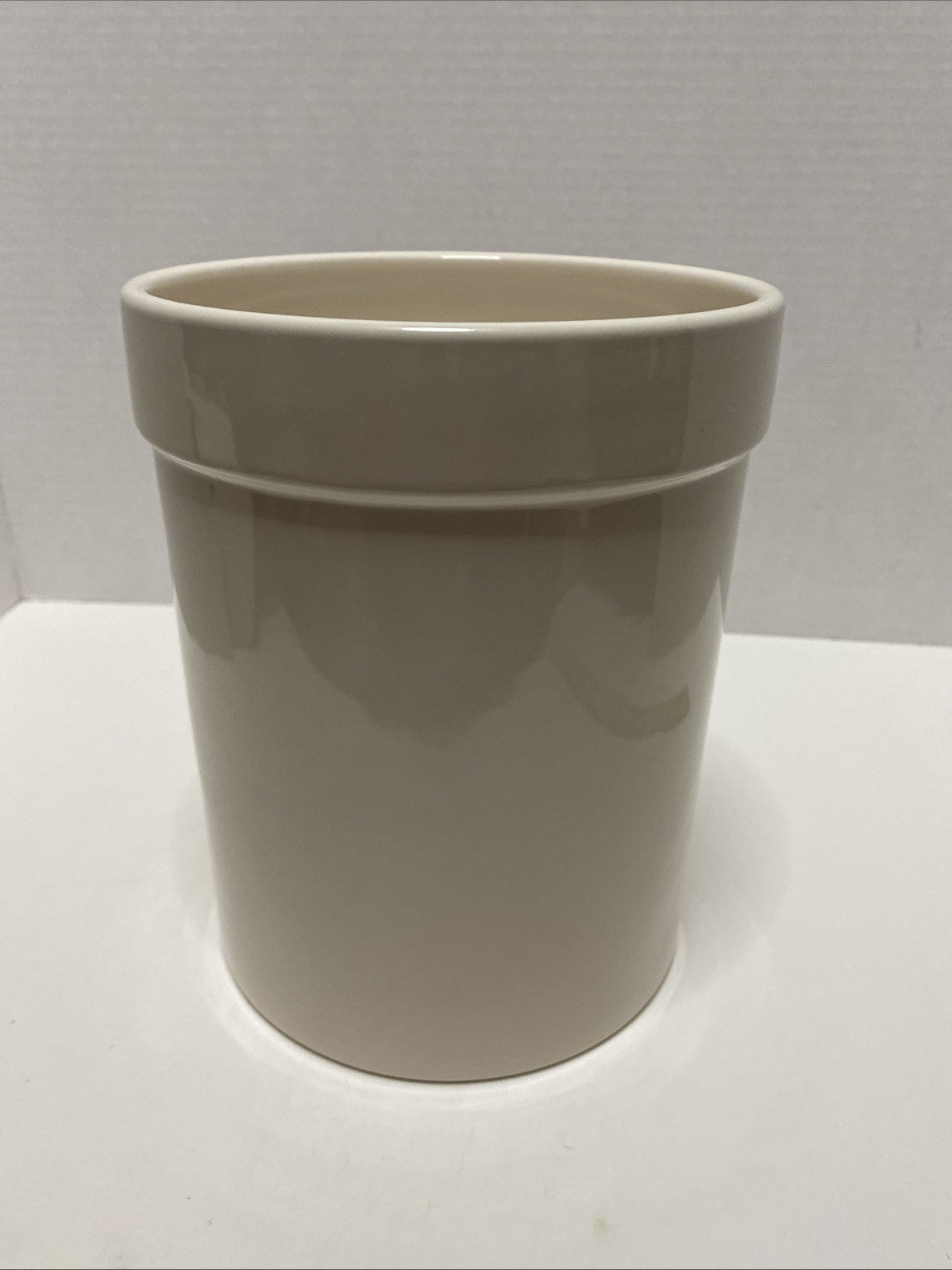 Rae Dunn Large BAKE utensil holder/canister -no lid -farmhouse kitchen decor