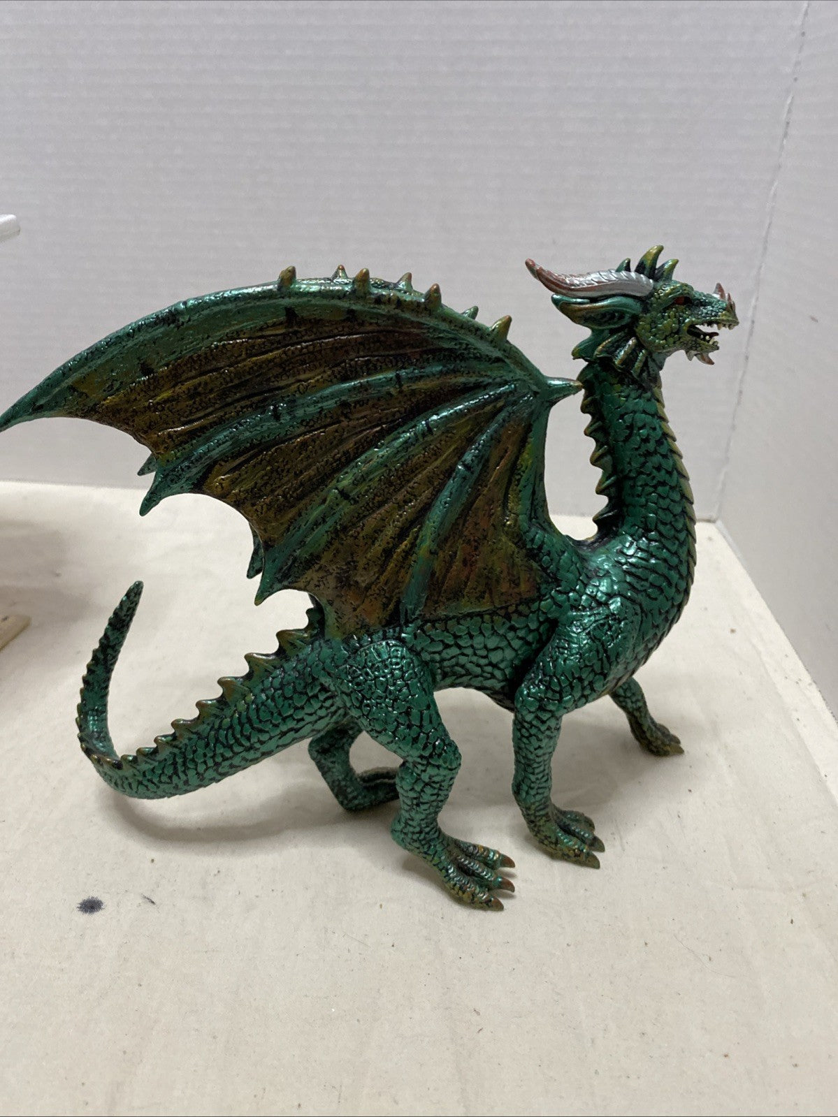 Green Dragon Myths and Marvels Figure 9"x7" Soft Rubber