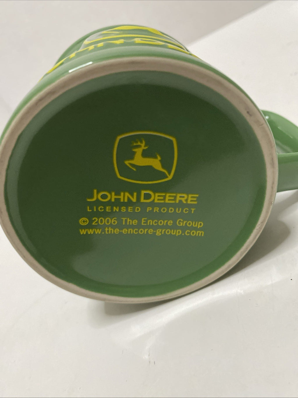 COLLECTIBLE Coffee Mug John Deere Raised Logo Coffee Mug - Preowned