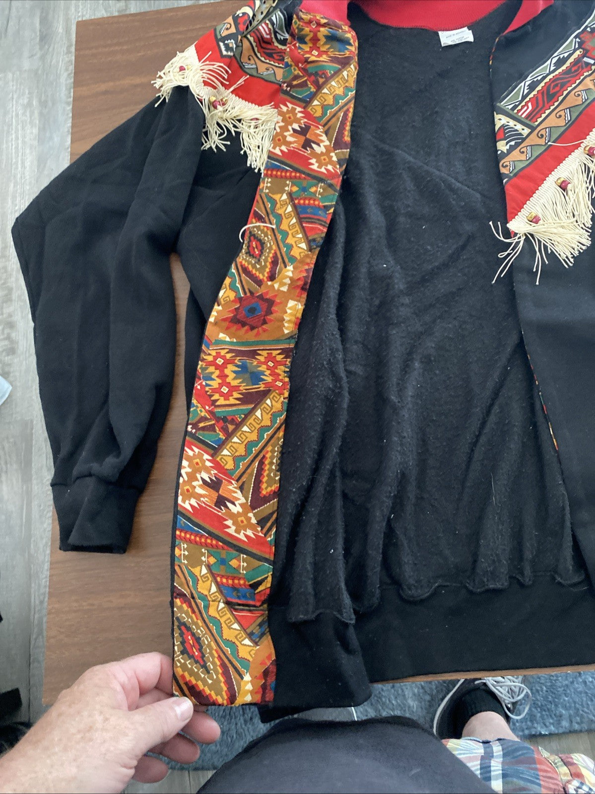 Frankly country Native American custom sweat jacket long sleeve 2XL