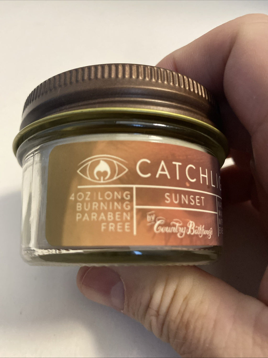 Country bathhouse catch light candle sunset scent Natural Soy Wax Candle