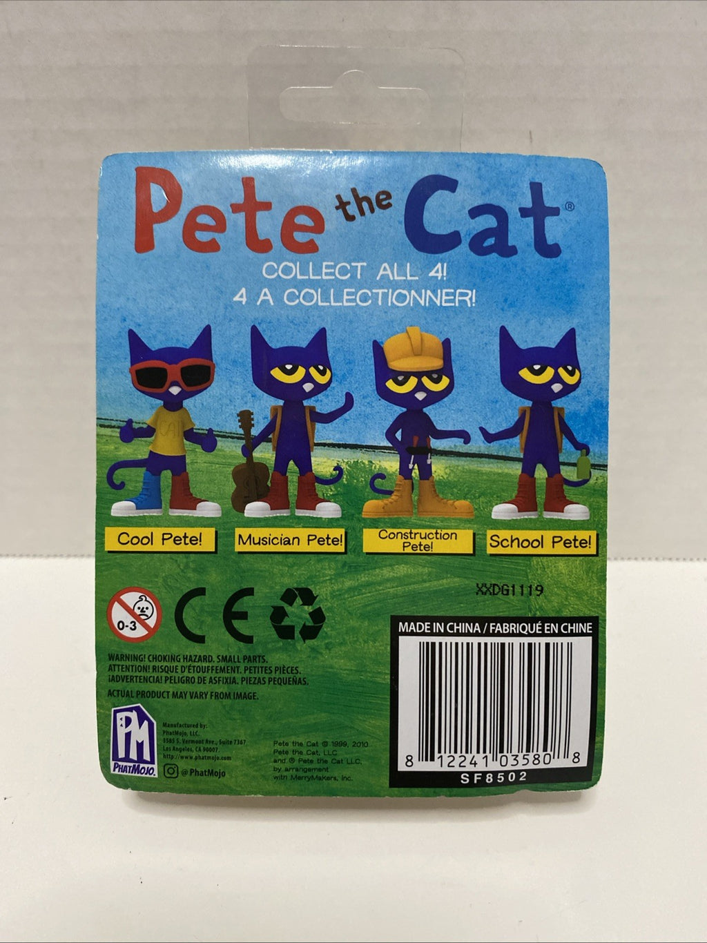 Pete the Cat Construction Pete 3-Inch Figure Figurine Toy