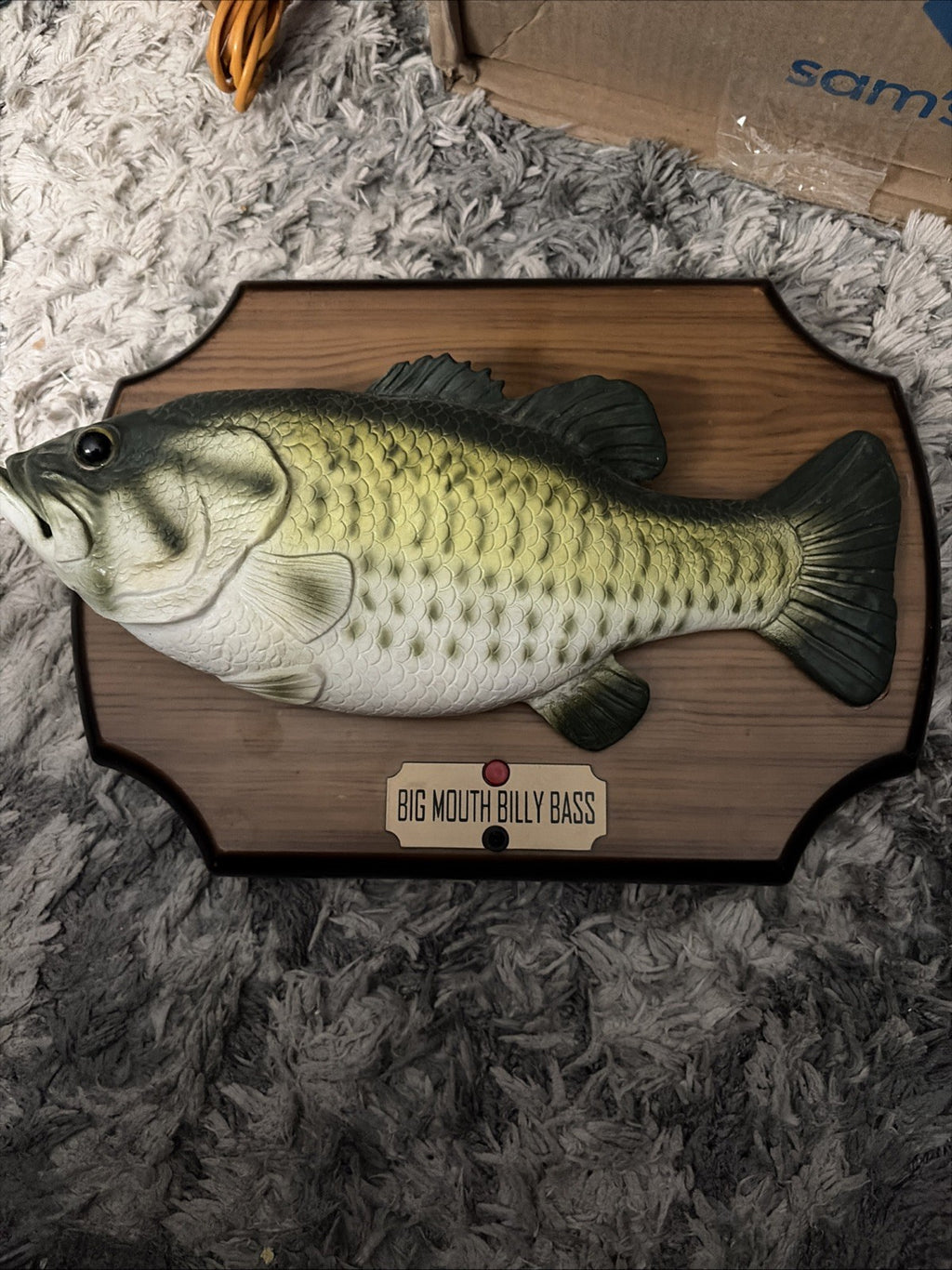 Big Mouth Billy Bass Gemmy 1999 Take me To The River Don’t Worry Be Happy Works