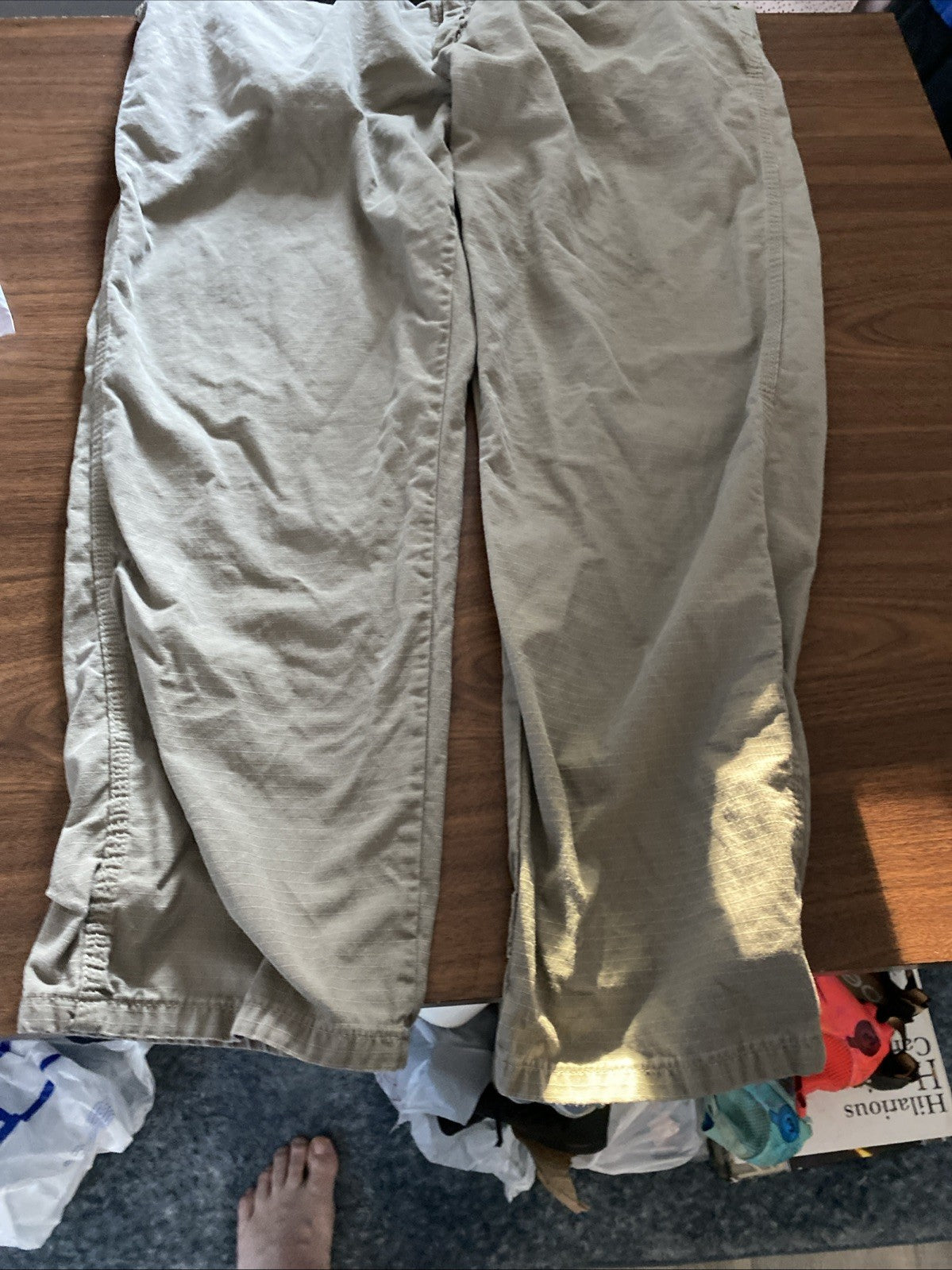 Wrangler RIGGS Workwear Pants Mens 40 x 30 Tan/Khaki Cargo