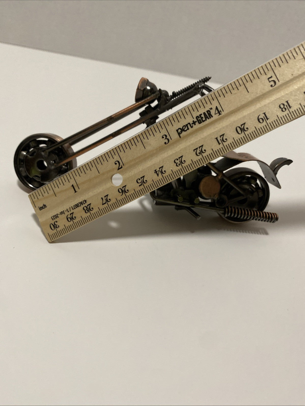 Retro Collectible Metal Motorcycle Model Handmade Motorbike Sculpture Home Decor