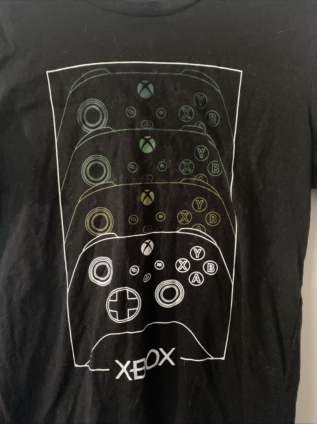 Xbox Shirt Boys XL (14-16) Black Controller Graphic Tee Short Sleeve BX13