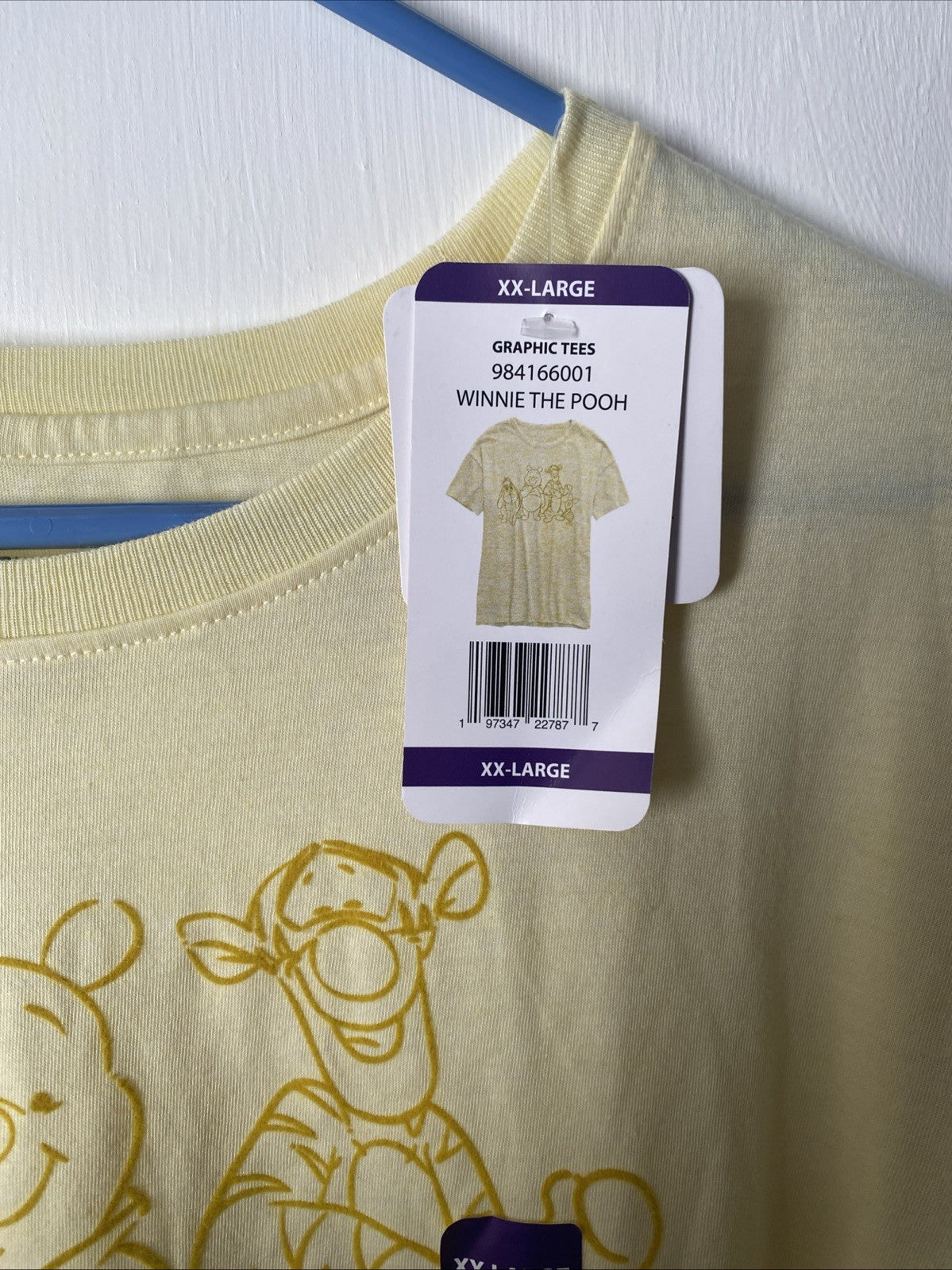 Disney Winnie The Pooh Women's Soft Short Sleeve Graphic T-Shirt - Yellow - XXL