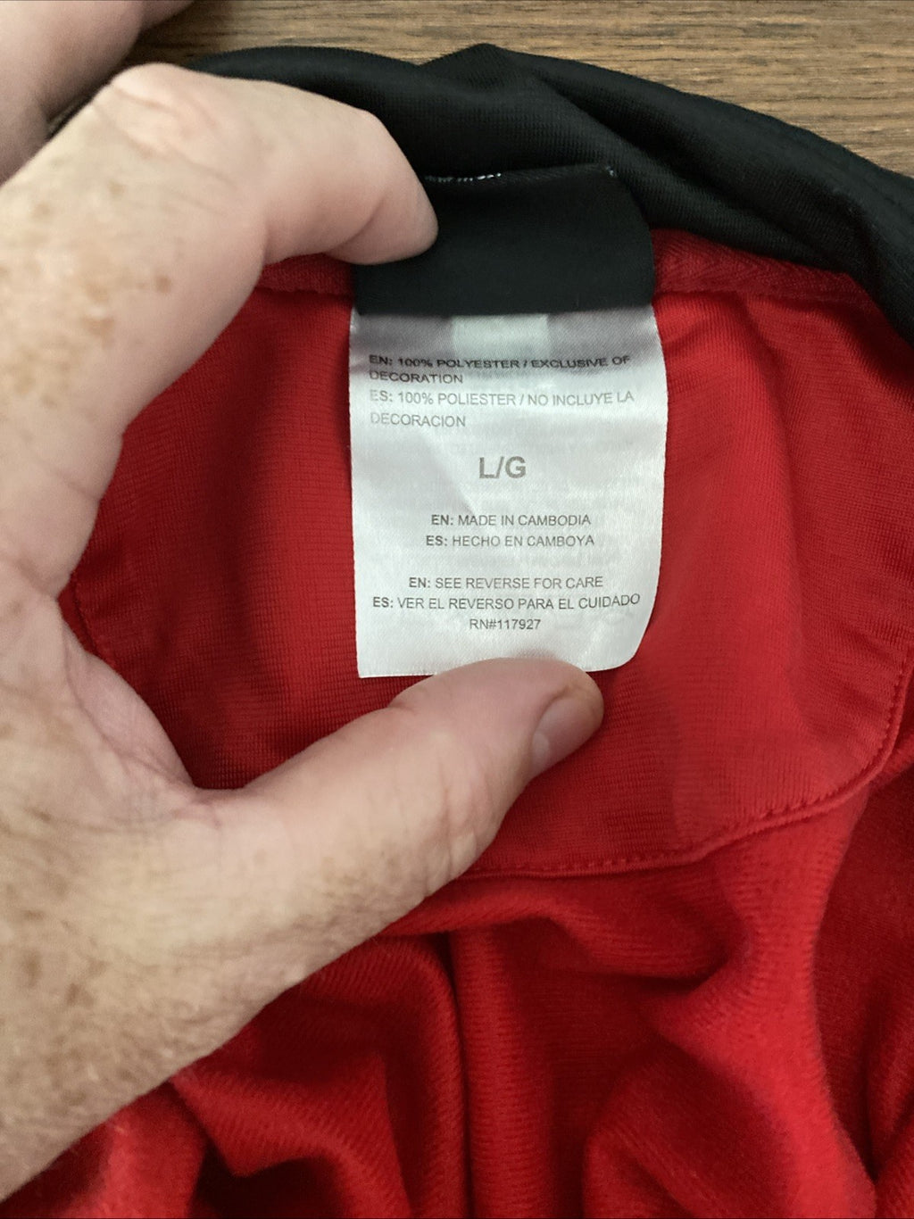And 1  tracksuit size large longsleeve men’s black and red