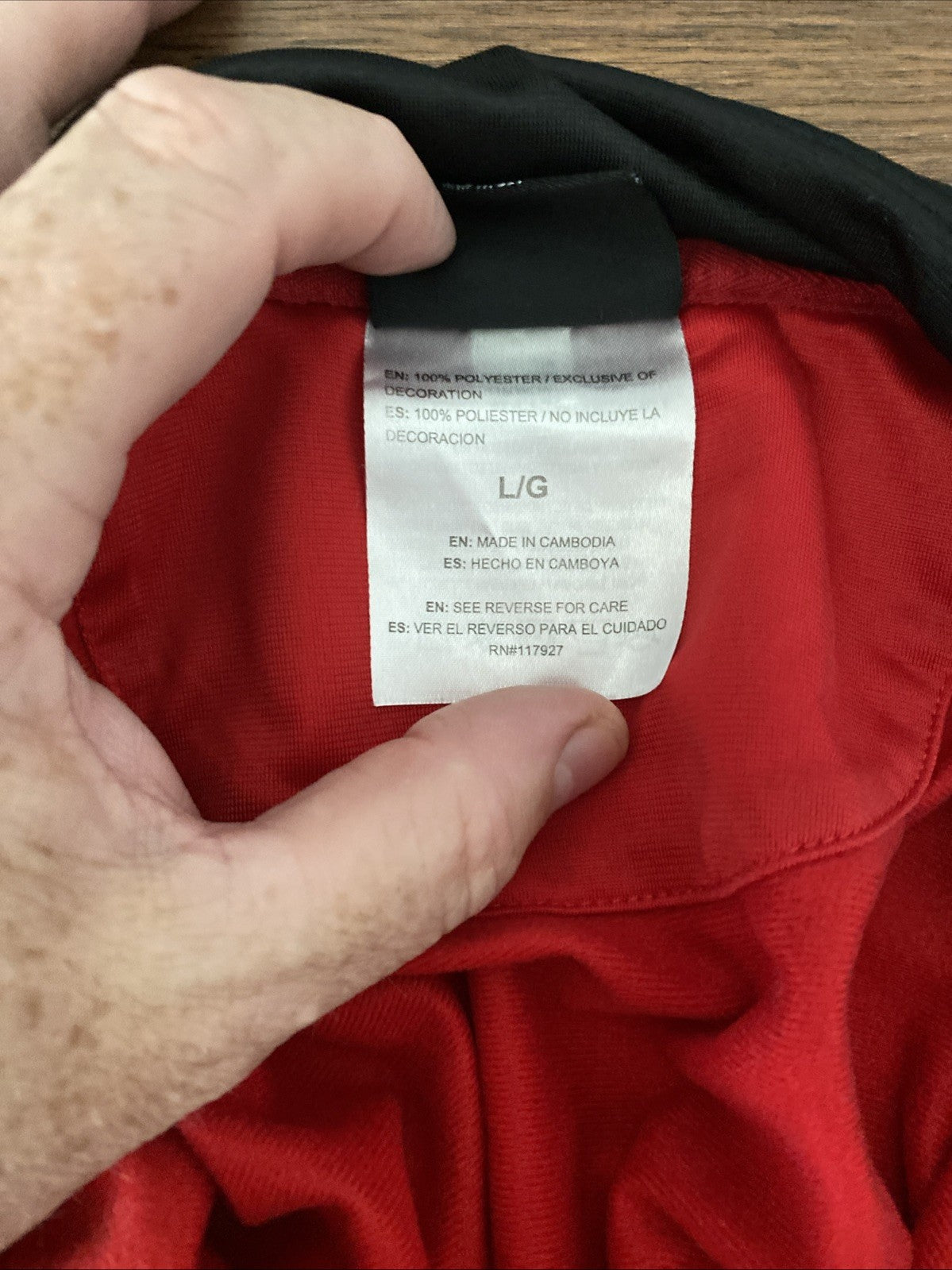 And 1  tracksuit size large longsleeve men’s black and red