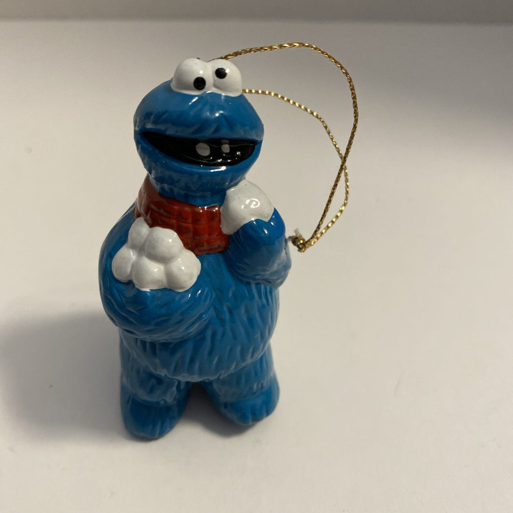 1987 VTG Ceramic Sesame Street Cookie Monster Ornament Muppets Jim Henson