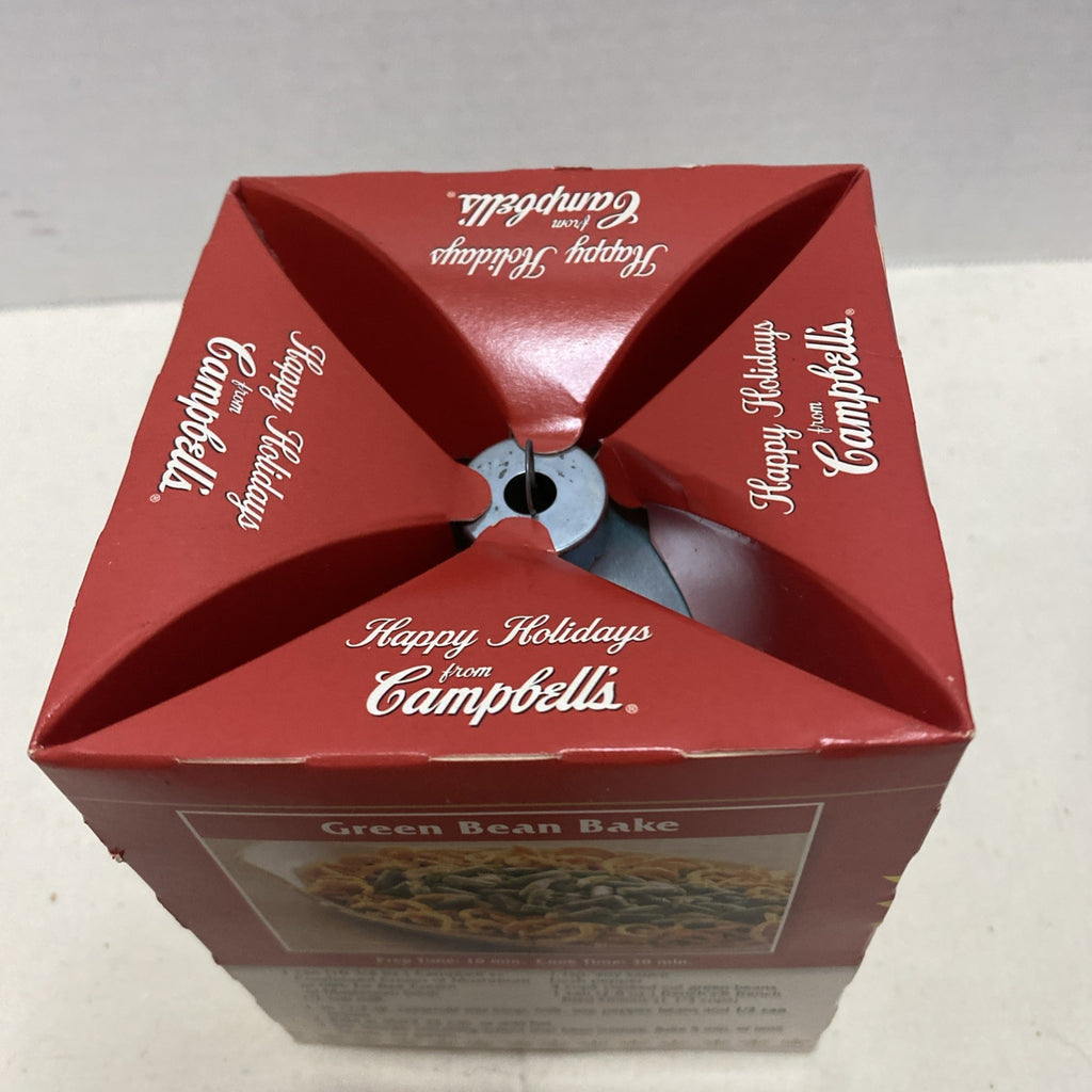 Campbells Soup 1998 Ornament Collectors Edition Holiday Snowman Design Blue