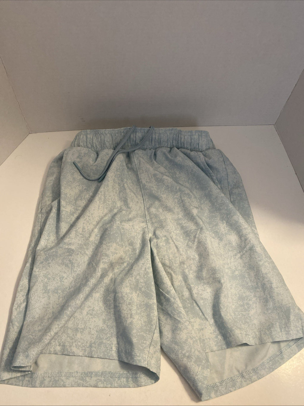 MTA sports size small shorts with spandex leggings light blue