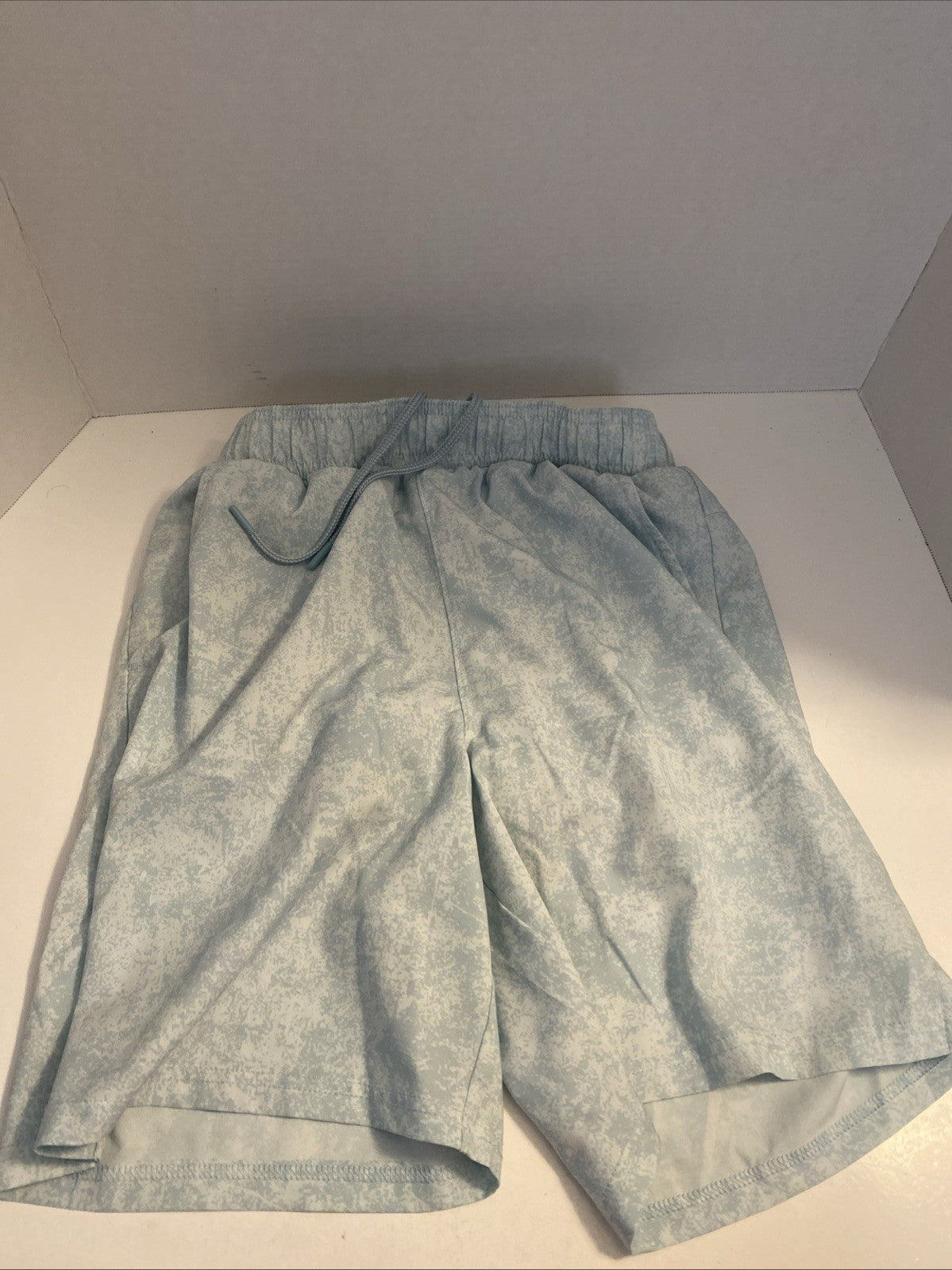 MTA sports size small shorts with spandex leggings light blue