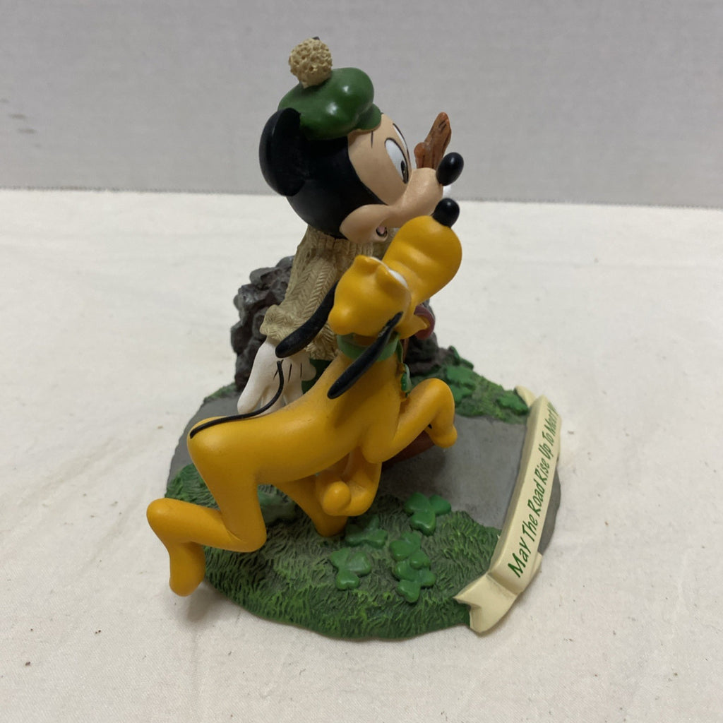 Disney Mickey Mouse With Pluto, "May The Road Rise Up To Meet You"