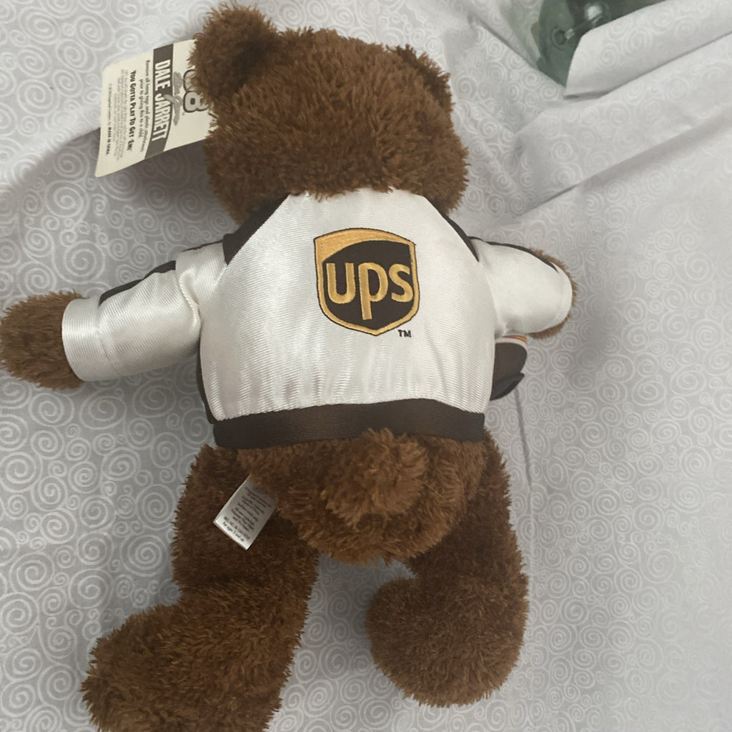 Vintage UPS Teddy Bear Nascar "Dale Jarrett" 88 by Sugar Loaf with Tags