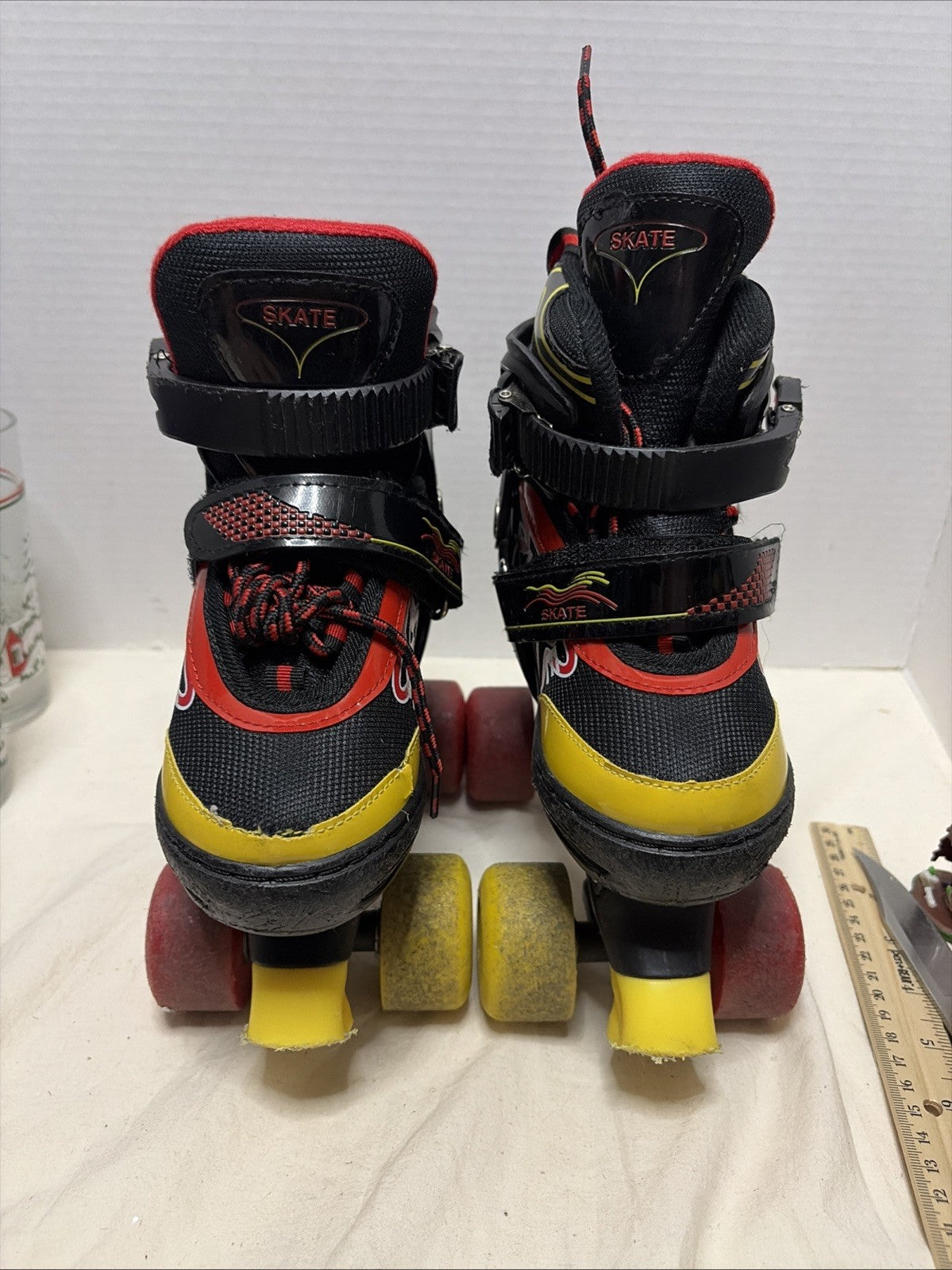 Little Kids Roller Skates - Size Small - Red & Black 