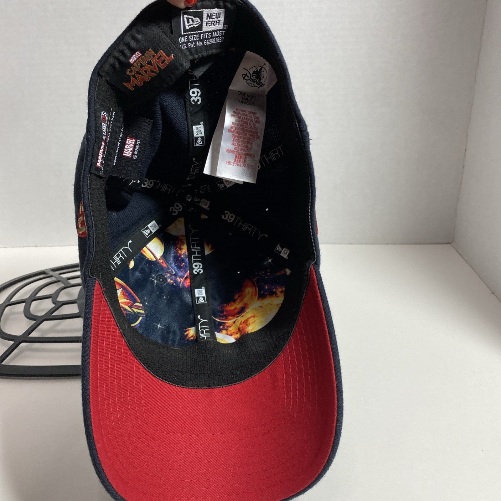 New Era 39Thirty Captain Marvel Studios 10 Years Hat Fitted One Size Stretch MCU