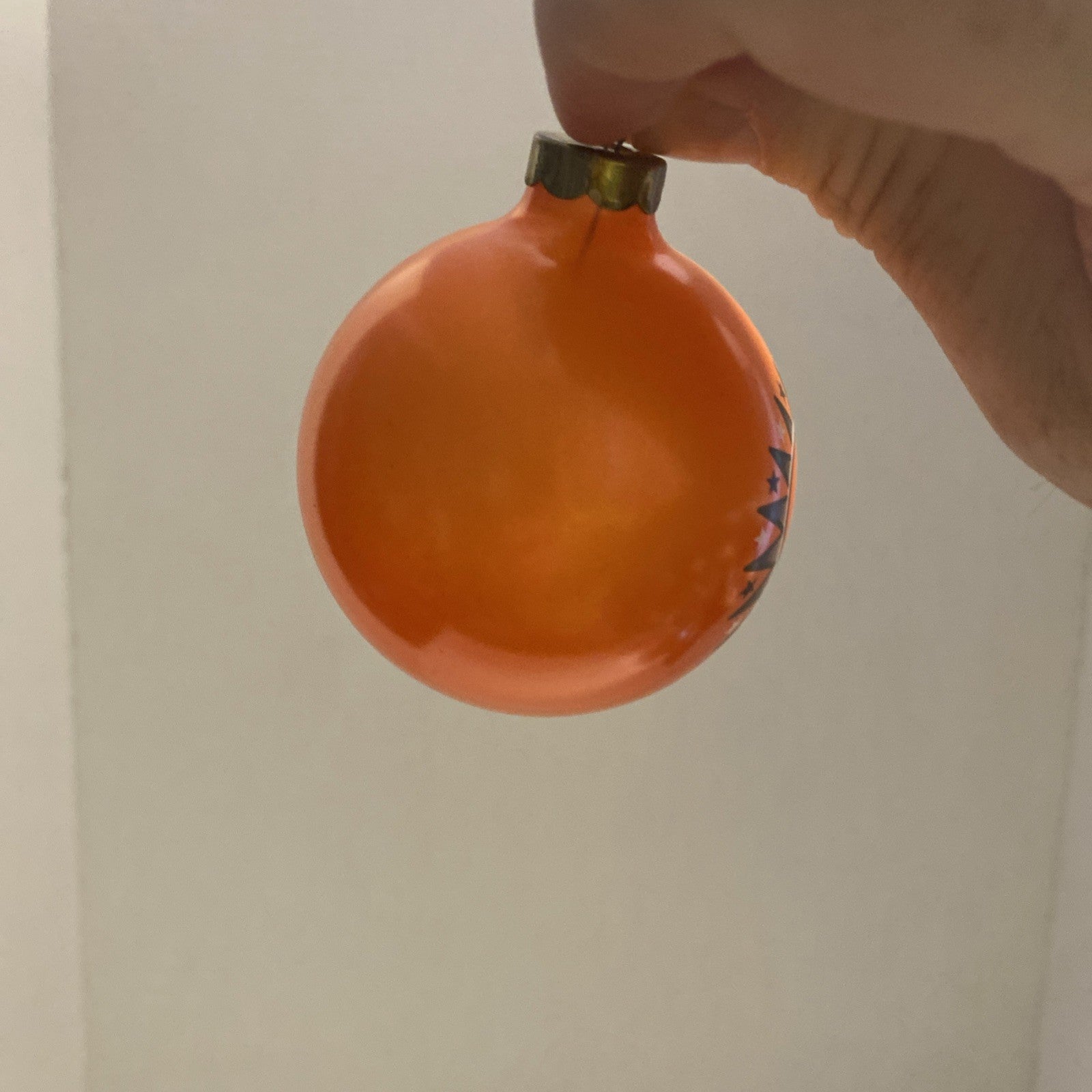 NFL Cleveland Browns Round Glass Hanging Christmas Ornament