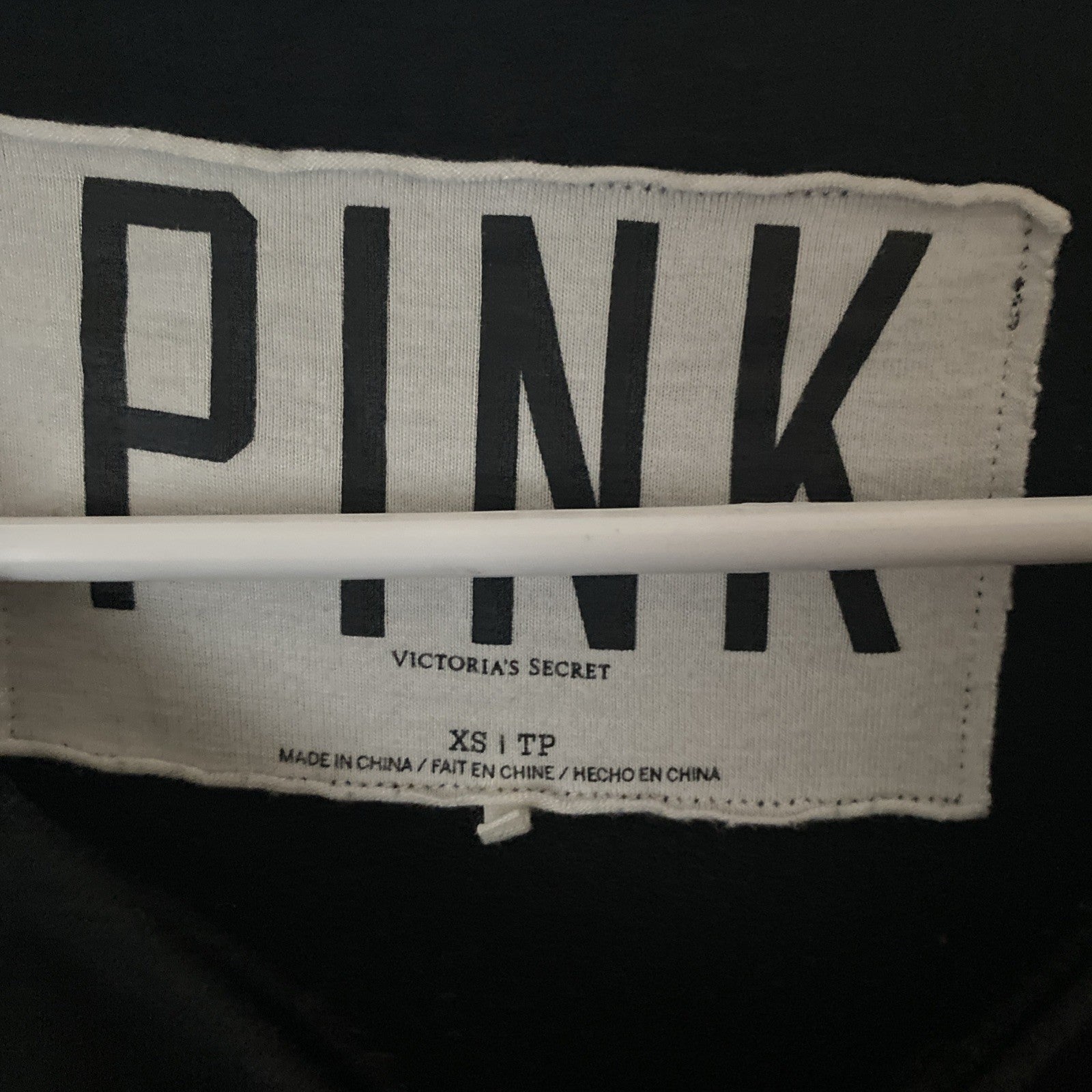 PINK Victoria’s Secret Women’s XS Sequin Black Sweater (Boom!)