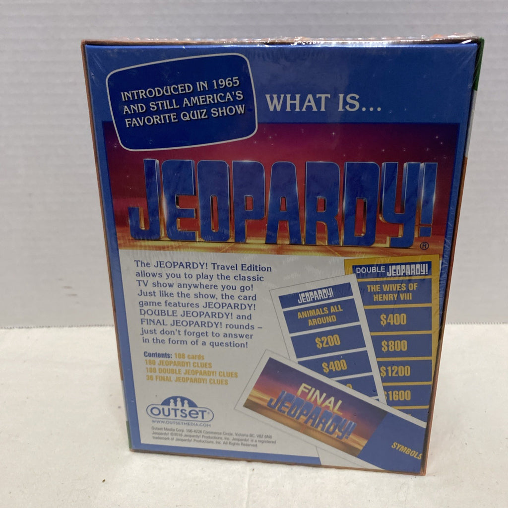 New! Jeopardy! Travel Edition - Sealed Boxed Game