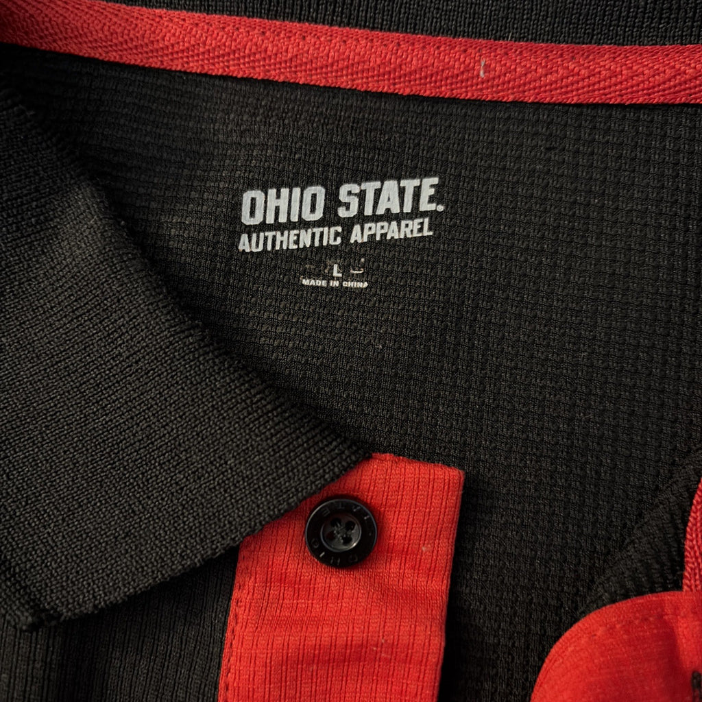 The Ohio State University Buckeyes Men’s Large Polo Short Sleeve Shirt