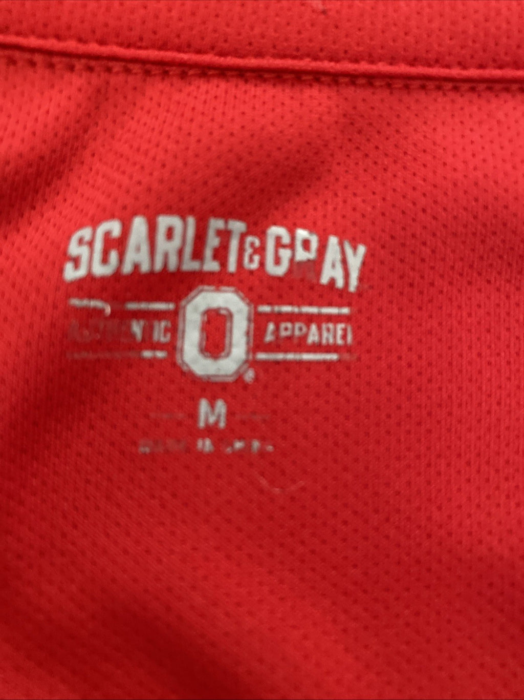 Scarlet and Gday Ohio State University buckeyes polo men’s medium read free ship