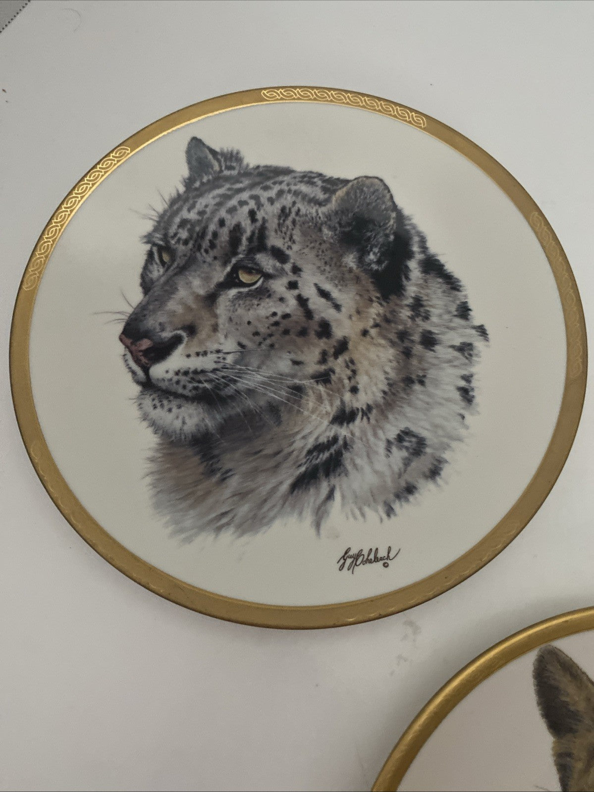 Vintage 1994 Lenox Great Cats of the World Collector Plates Lot Of 5
