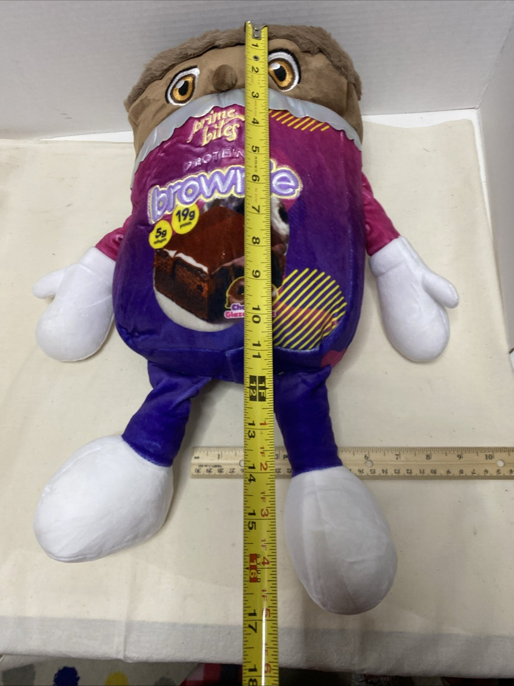 Alpha Prime Bites Protein Brownie Stuffed Plush Toy