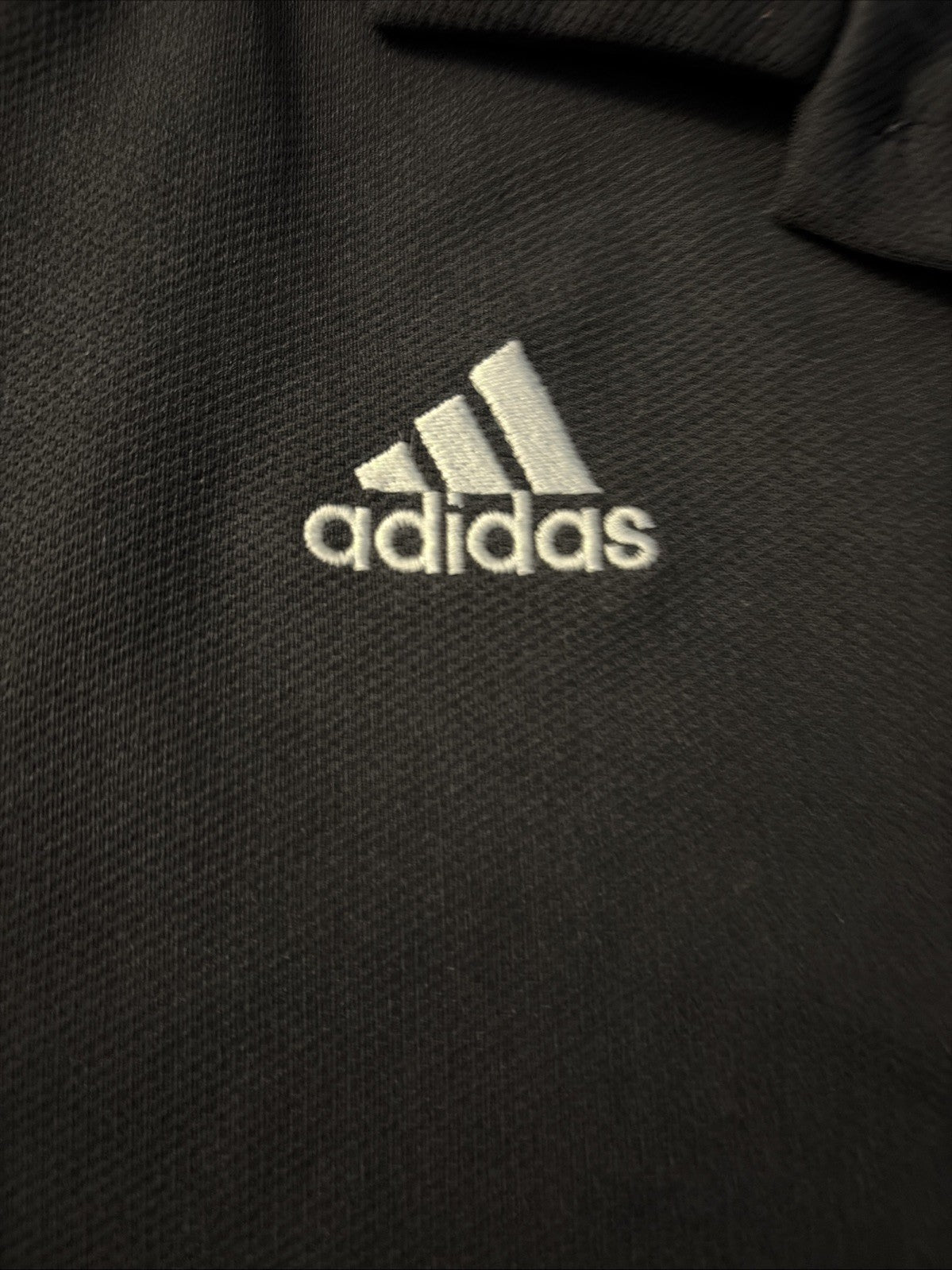 Adidas Climacool Men's Sz M Black Polo Shirt Performance Button Up
