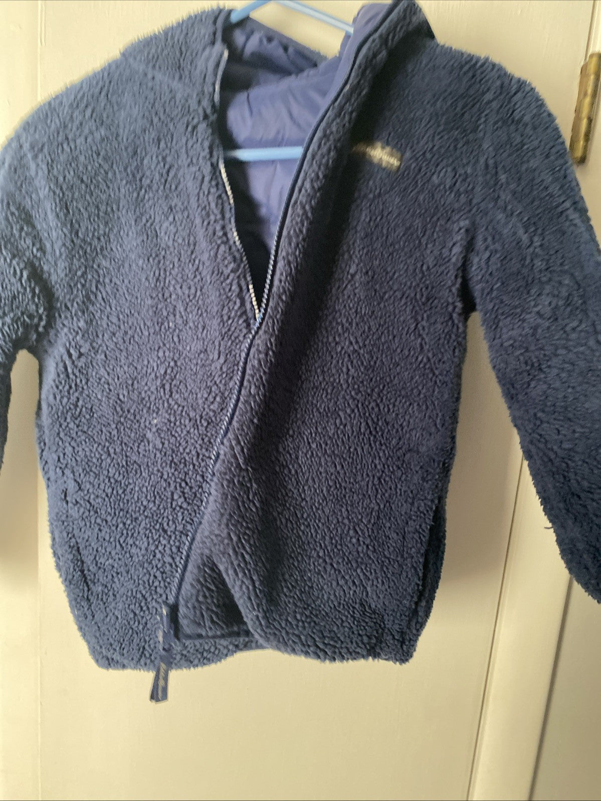Eddie Bauer Boys Reversible Hooded Puffers Insulated Down Size 10-12