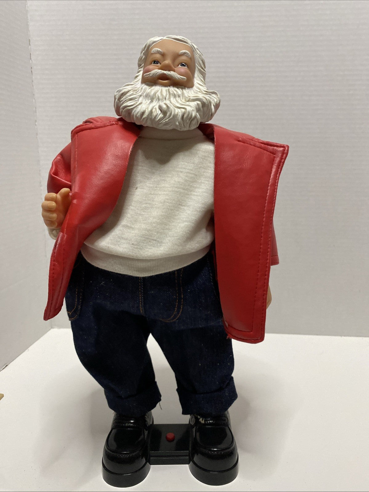 Vintage Gemmy Rock'n Roll Santa North Pole Productions Rare 2000