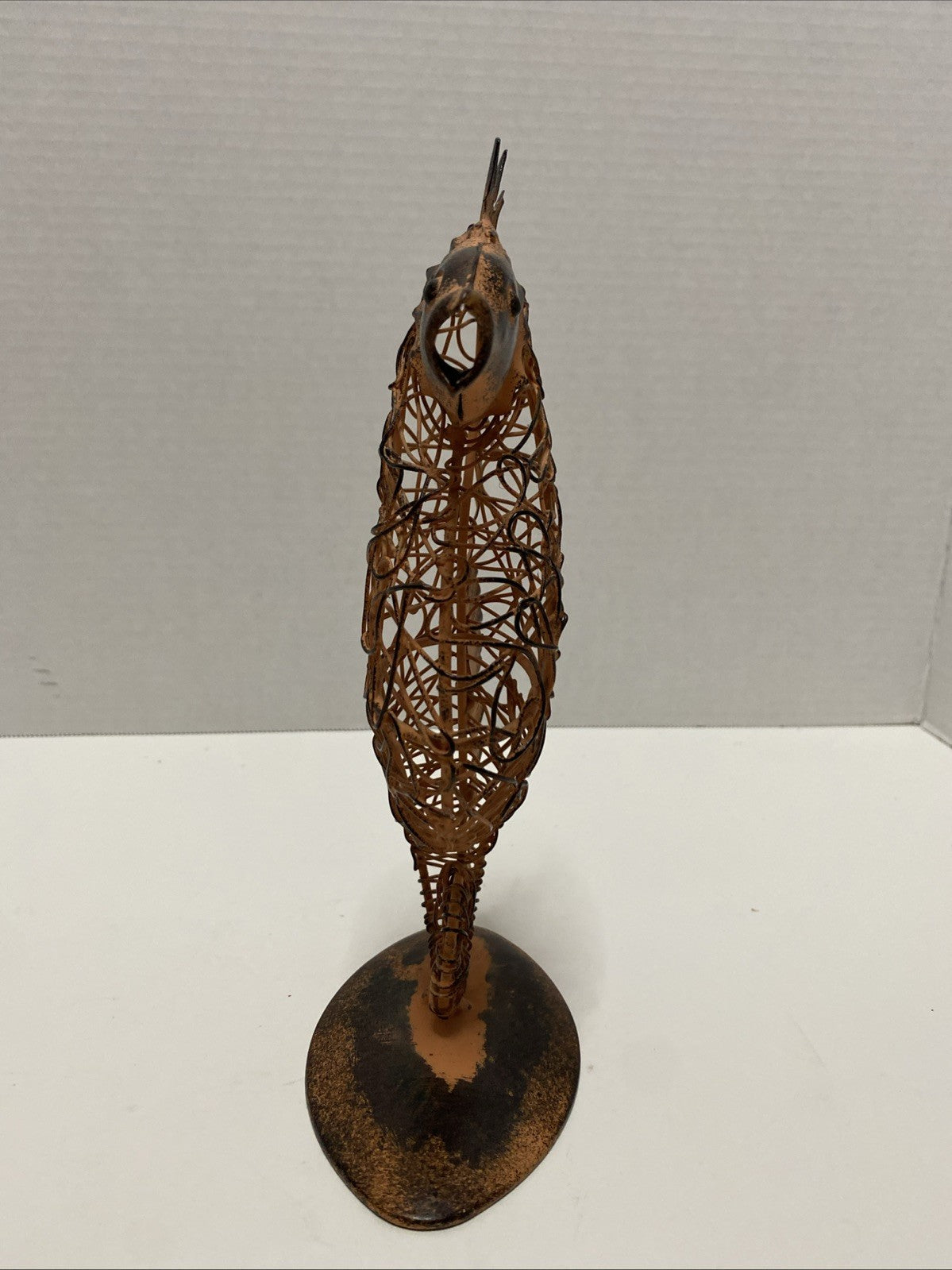 Metal framed seahorse upright standing interior Metal Art Rare