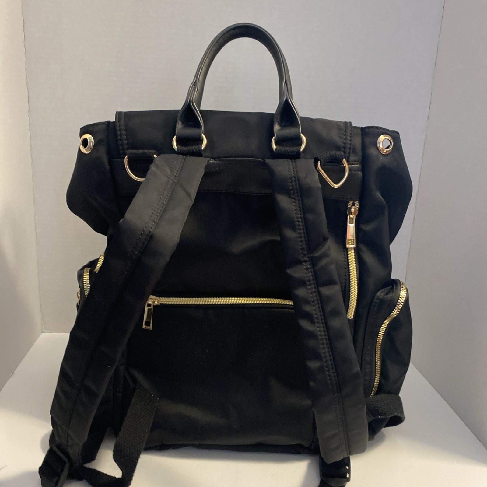 Black Backpack Purse Hofmall 12x13x8