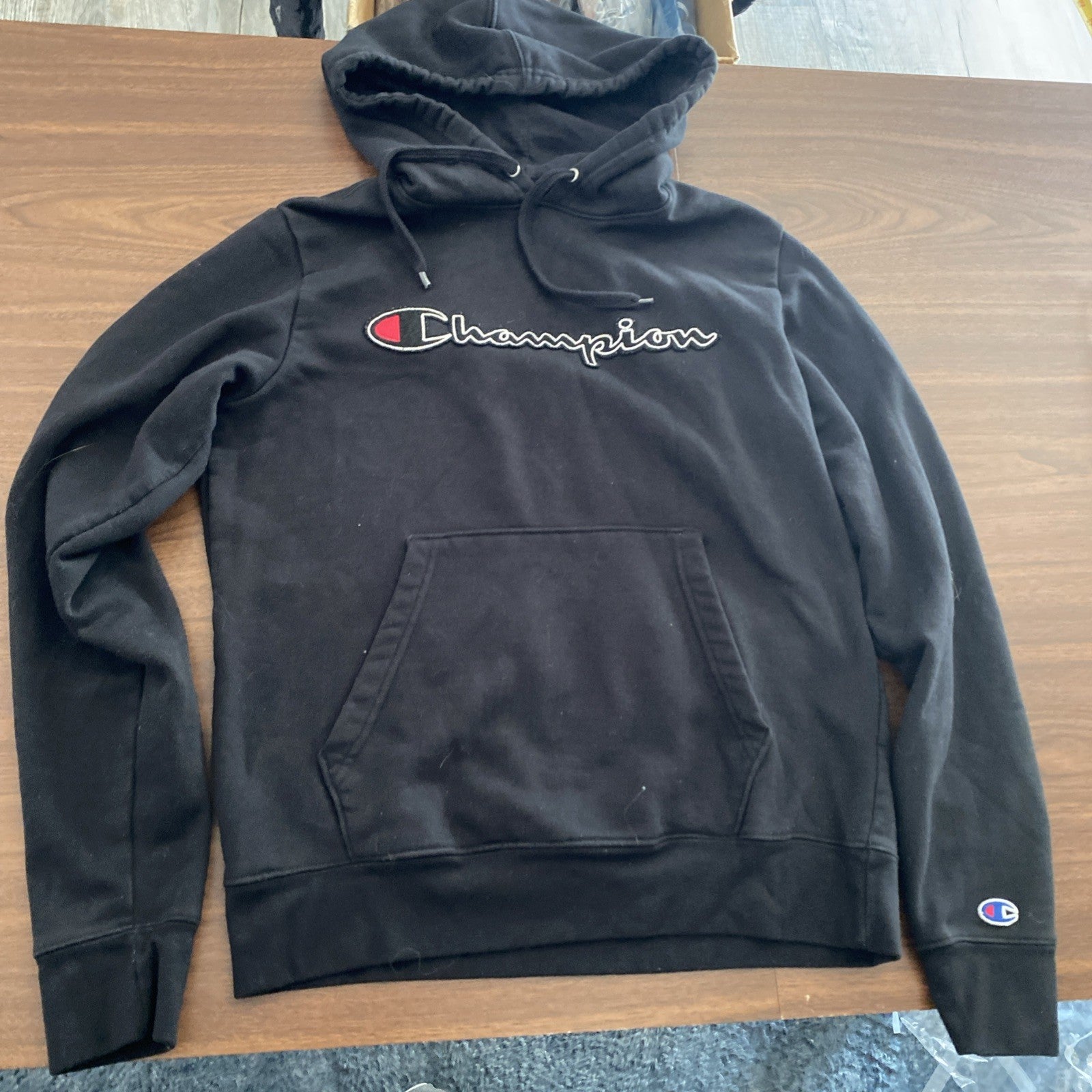 Champion Black Hoodie Men’s XL