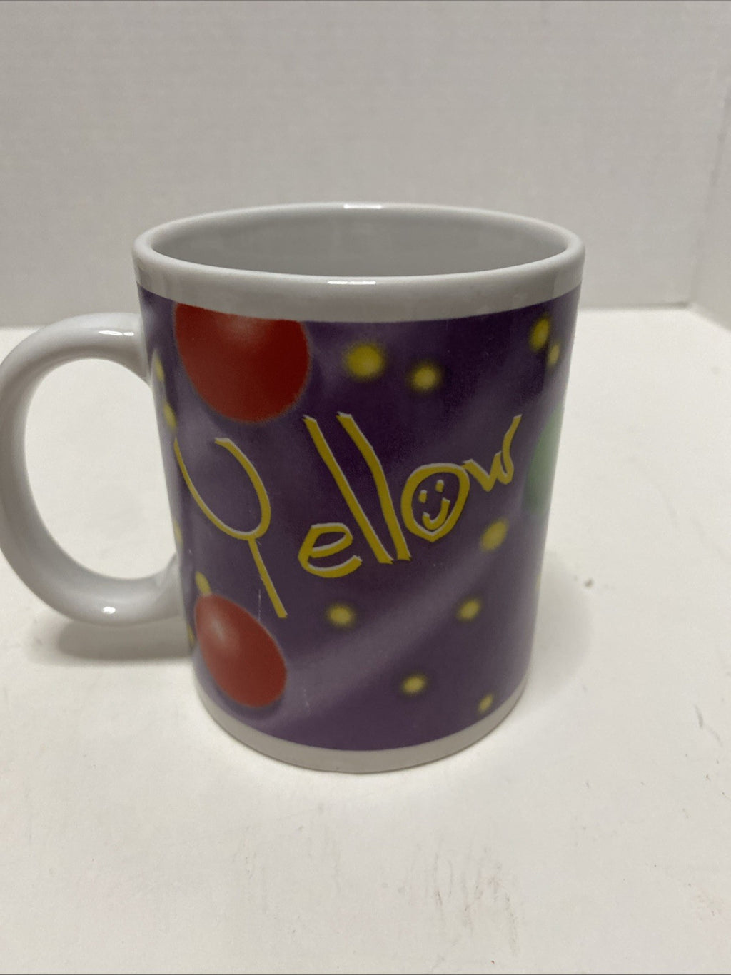 M&M’s Yellow Character Christmas Holiday Mug Cup Santa Hat Galerie Mars