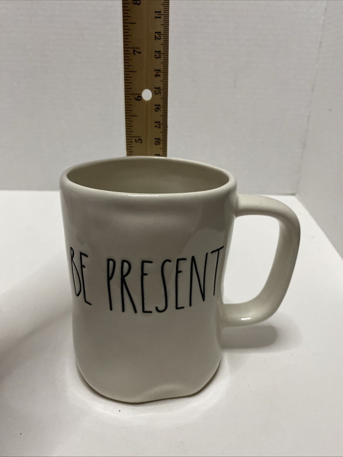 Rae Dunn BE PRESENT Artisan Collection by Magenta Ivory Mug