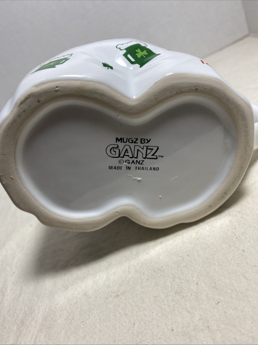 Vintage Mugz By GANZ  Irish  St. Patrick’s Day  Mug  “BOTTOMS UP TO THE IRISH”