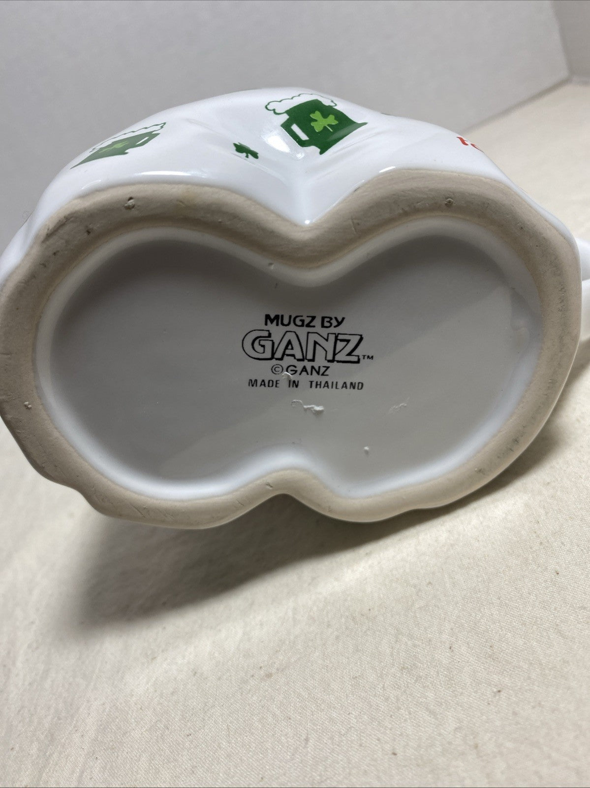Vintage Mugz By GANZ  Irish  St. Patrick’s Day  Mug  “BOTTOMS UP TO THE IRISH”