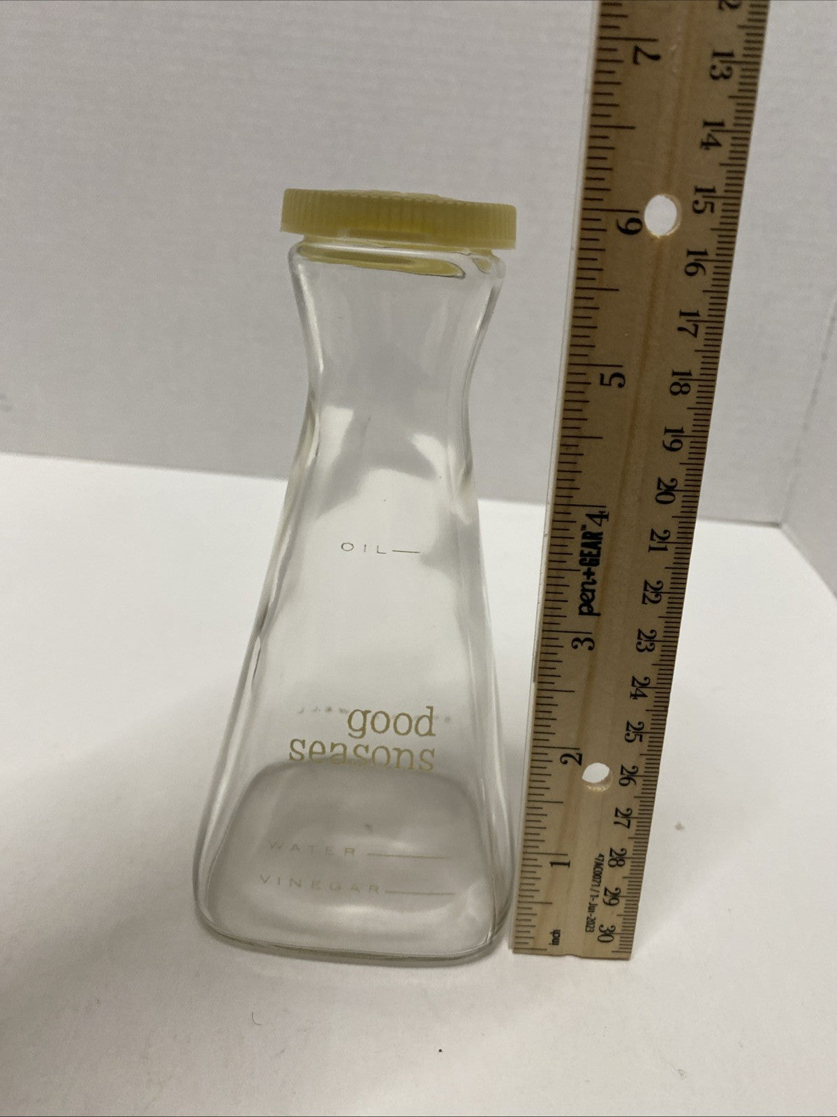 Vintage Good Seasons Glass Salad Dressing Cruet for Mix, Oil & Vinegar 6"