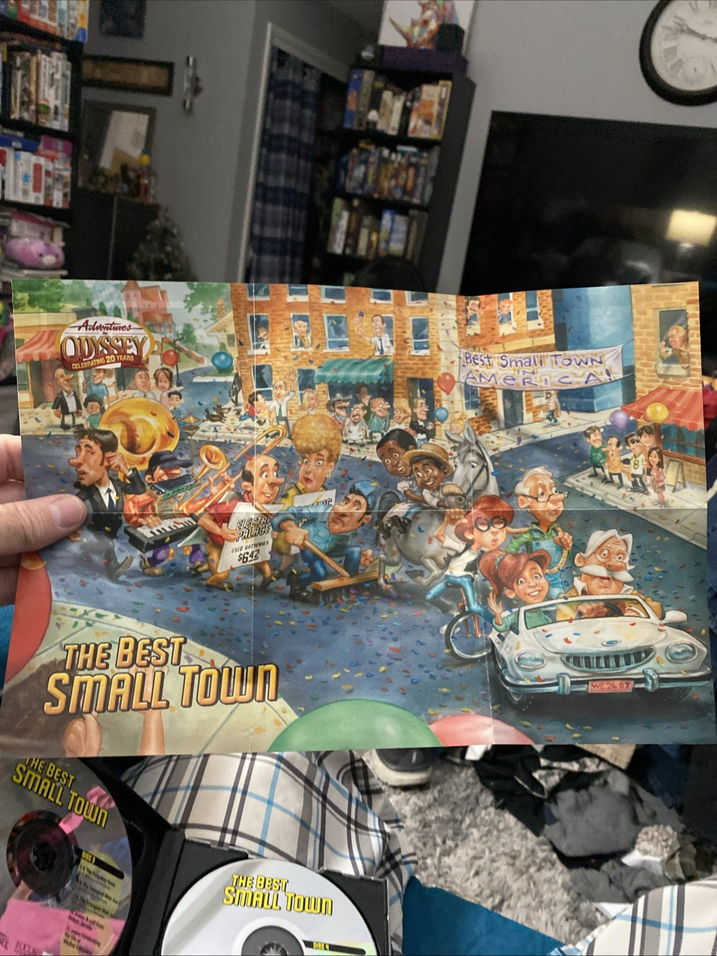 THE BEST SMALL TOWN Adventures in Odyssey #50 4 Audio CDs New/ rear case crack