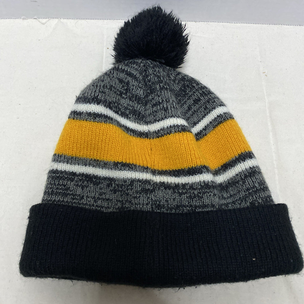 Pittsburgh Steelers New Era Sideline Sport Knit Hat Graphite - PomPom