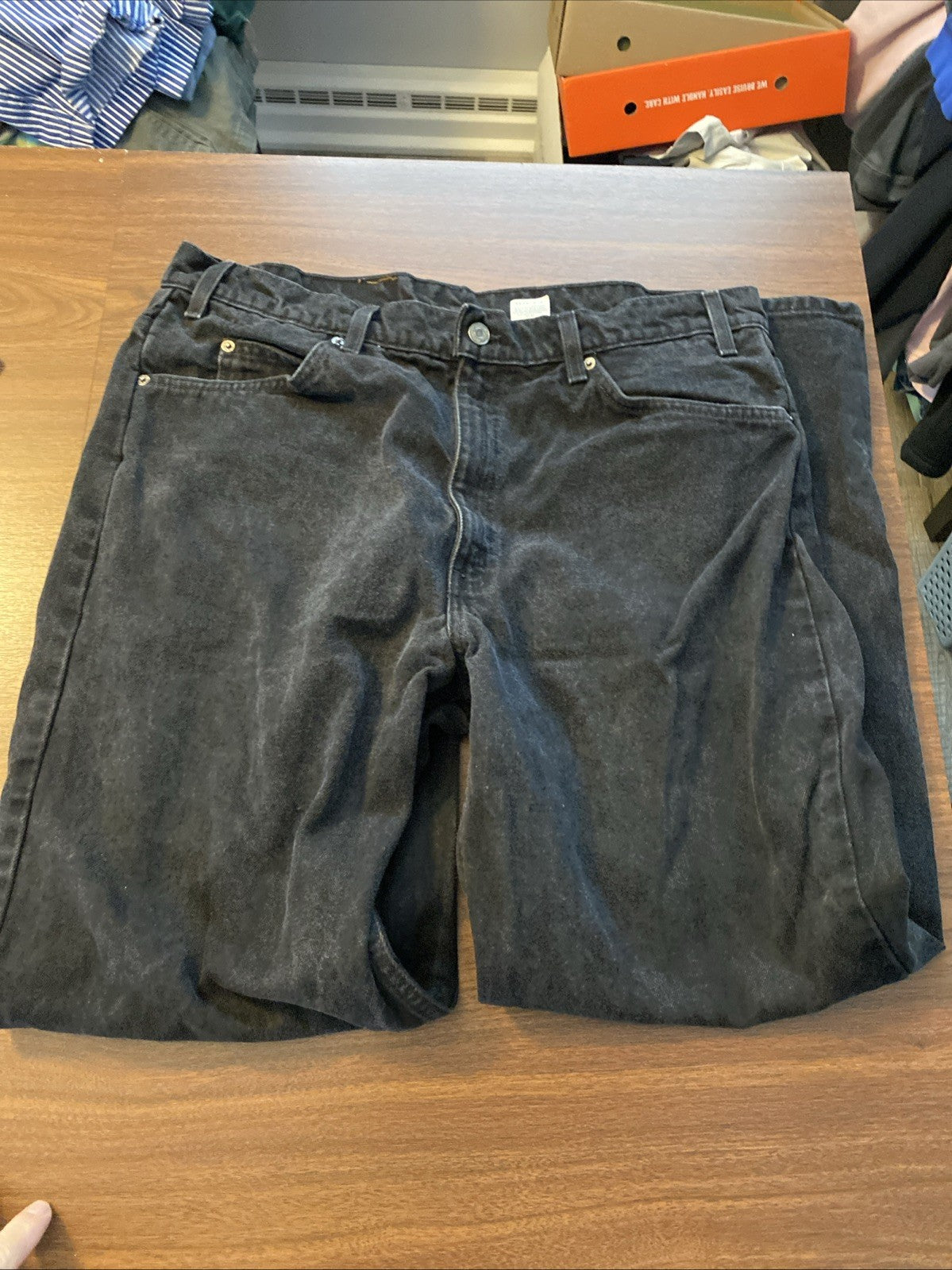 Levi's Men's 550 Relaxed Fit Jeans - 38x30 - Black