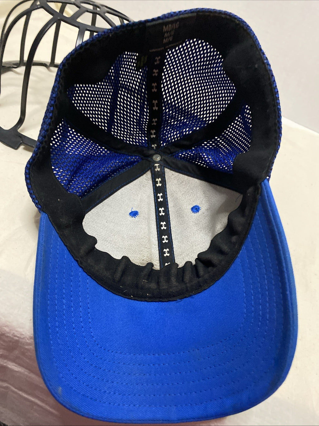 Under Armour Blue Two Tone Mesh M/L Baseball Cap Hat