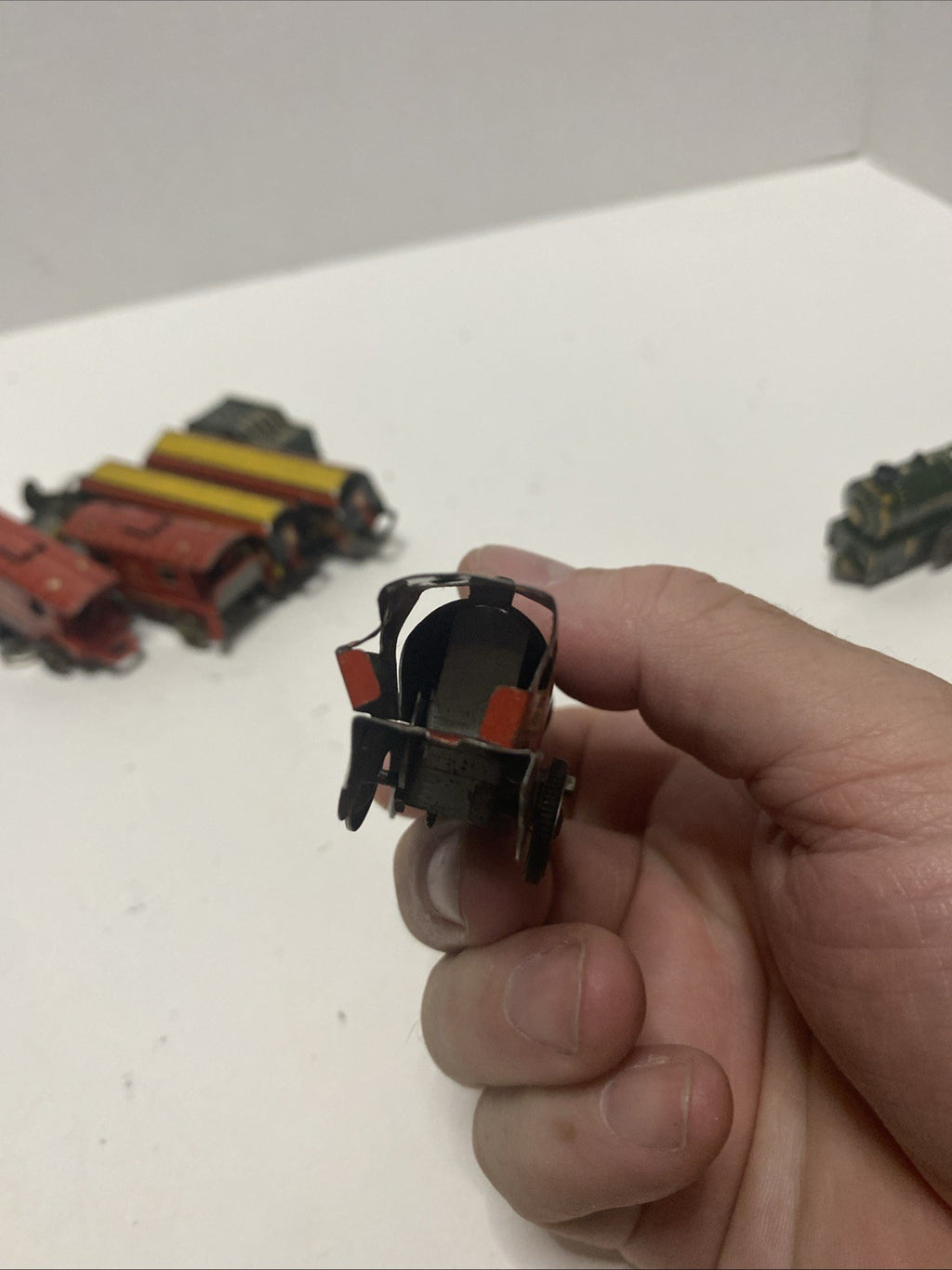 Ranger R.R. Tin Train 10 Cars  3 Engines Please See Pics