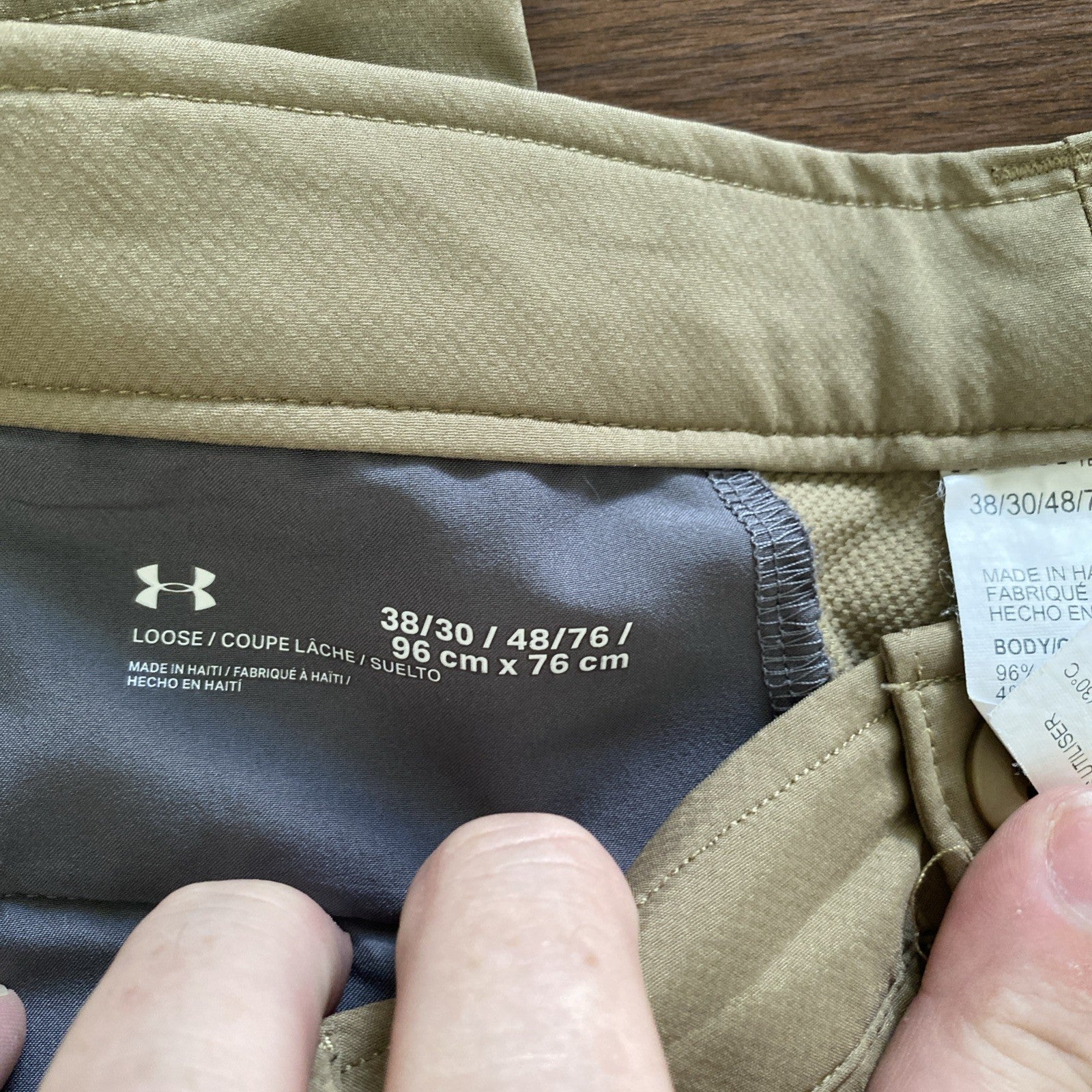 Under Armour 38x30 Brown Golf Mens Dress Pants Free Shipping